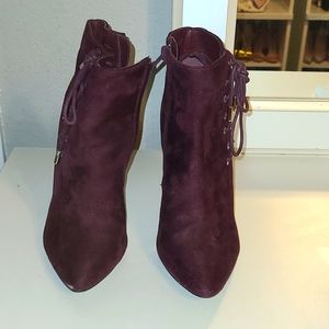 Burgundy boots